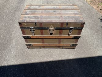 Antique steamer trunk