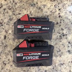 M18 18V Lithium-Ion REDLITHIUM FORGE 6.0 Ah Battery 2 Pack