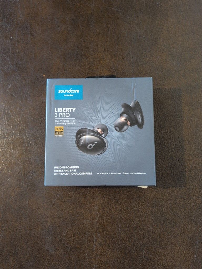 Soundcore Anker Liberty 3 Pro Wireless Noise Canceling Earbuds Black Hi-Res Audio