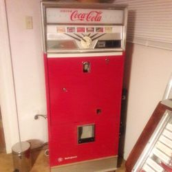 Really cool 60s COCA-COLA MACHINE works and looks great
Dispensers various size bottles 
$1500