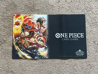 One Piece Card Game Official Playmat Ace & Luffy ChampionShip Ver. Bandai NEW