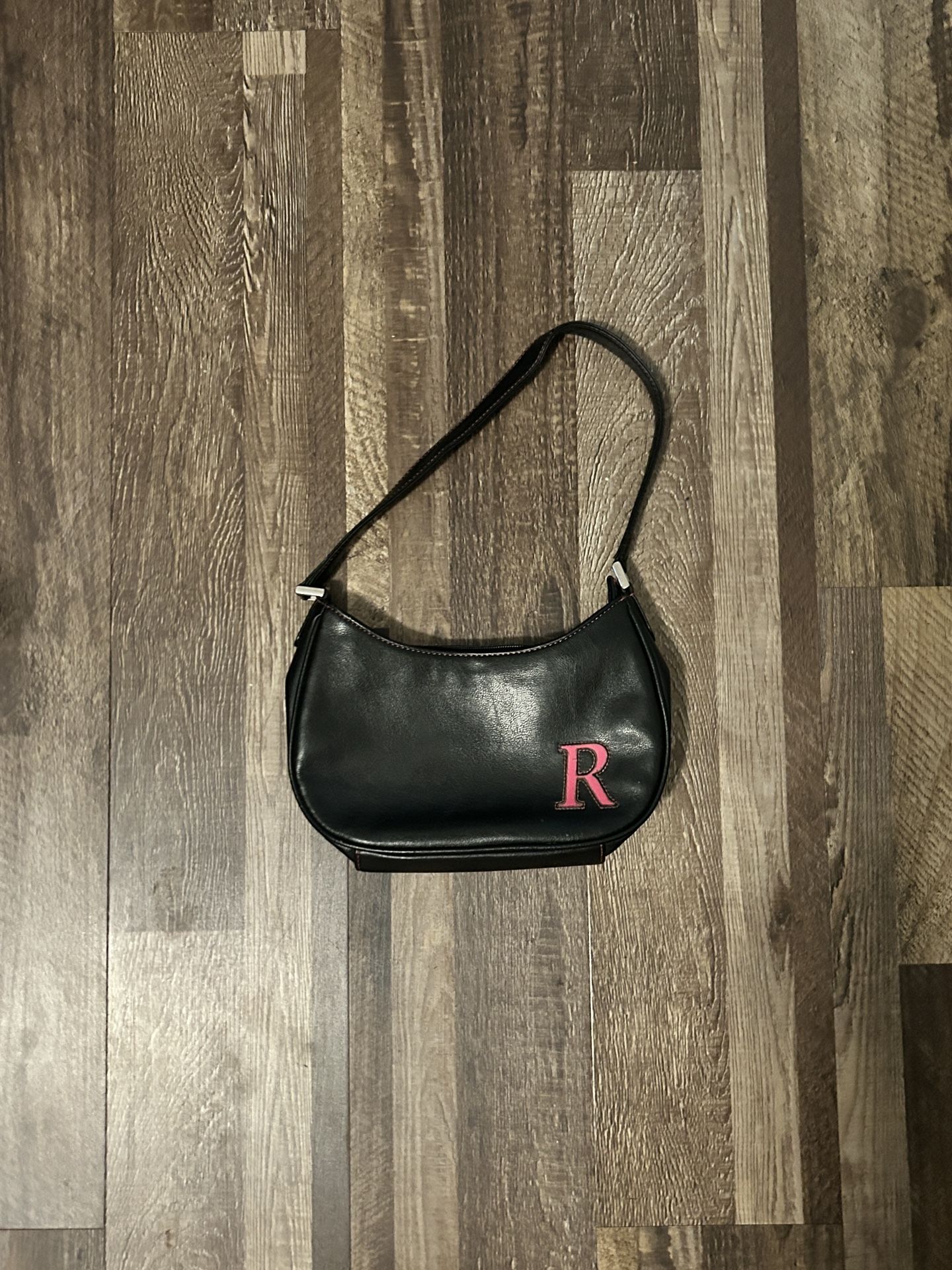 Black Leather Shoulder Bag