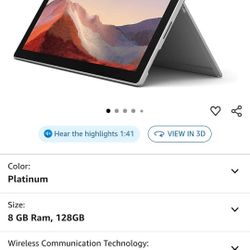 Microsoft Surface Pro 7 – 12.3" Touch-Screen