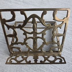 Vintage Brass Book Stand Adjustable Ornate Reading Cookbook Music Holder