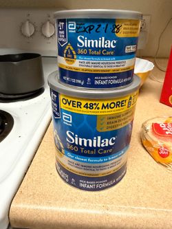 Similac 360 Total Care formula Brand new $35 …  $5 for small one, never opened