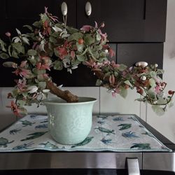 Vintage Oriental Jade Ornamental Plant