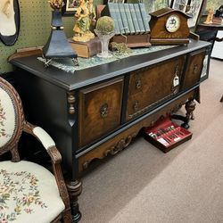 Antique Sideboard 2 Tone Buffet
