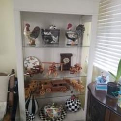 Curio Display Cabinet w/ Glass Shelves