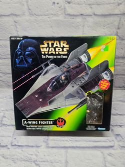Kenner Star Wars Power of the Force A-Wing Fighter 12 Inches With Action Figure