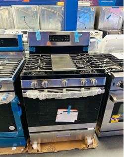 GE Gas Stove 5 Burner 30 Inches wide