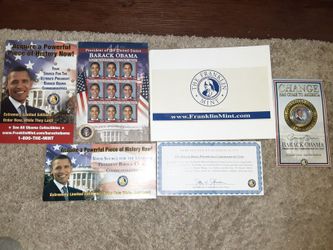 President Obama Coin And Stamp Set