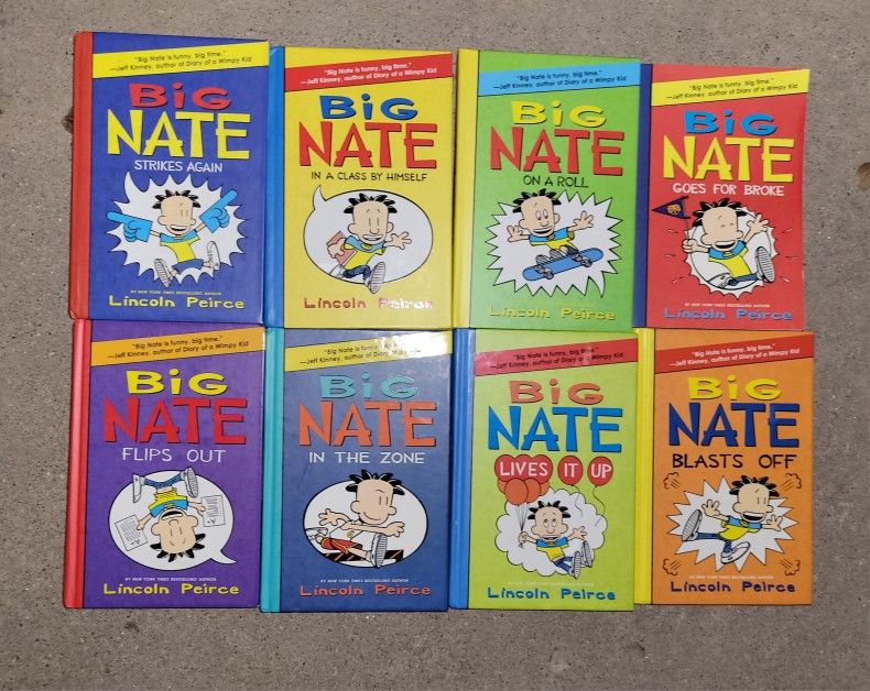 Big Nate Complete Series 1-8 Hardcover Except Book 4 Is Paperback