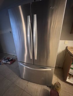 Light Grey Whirlpool Fridge