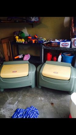 2 Little Tike toy chest