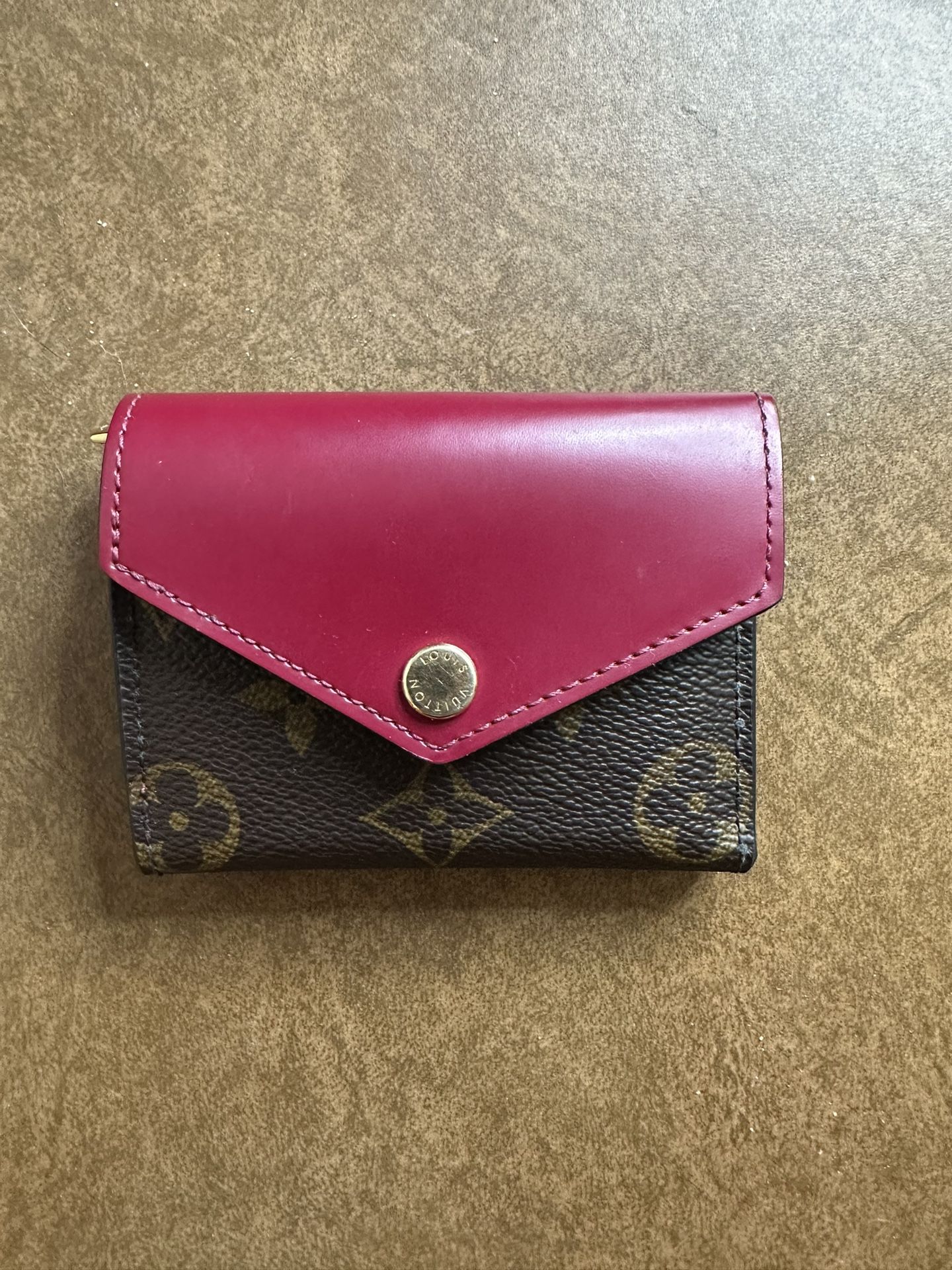 LOUIS VUITTON M62932 Monogram Mini Compact Wallet Fuchsia Pink Auth Women  Used