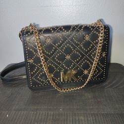 Michael Kors $498 Mott Large Chain Leather Shoulder Bag