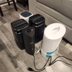 Air Purifiers, De-humidifiers, Desk Fan
