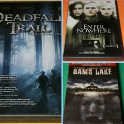 ENTER NOWHERE DVD Horror Movie Lot Deadfall Trail Sam's Lake Very Good Discs