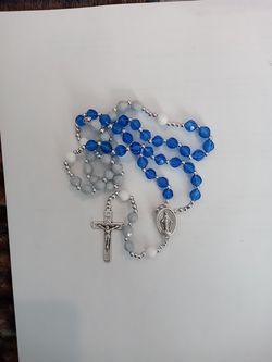 NFL Colored Beaded Rosary -COWBOYS