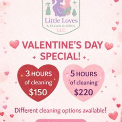 Valentines Day Cleaning Special 