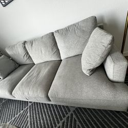 Lexah 78" Fabric Sofa with Two Pillows