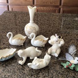 Lenox Vase , Dishes , and Figurines … $10 Each