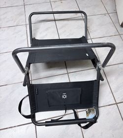 Folding chair low.
