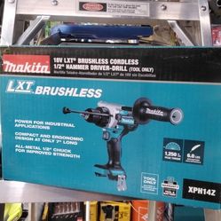 Makita 18V LXT Brushless Cordless 1/2" Hammer Driver-Drill.  Tool Only 