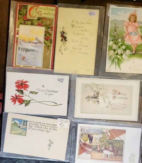 7 Vintage Postcard Lot