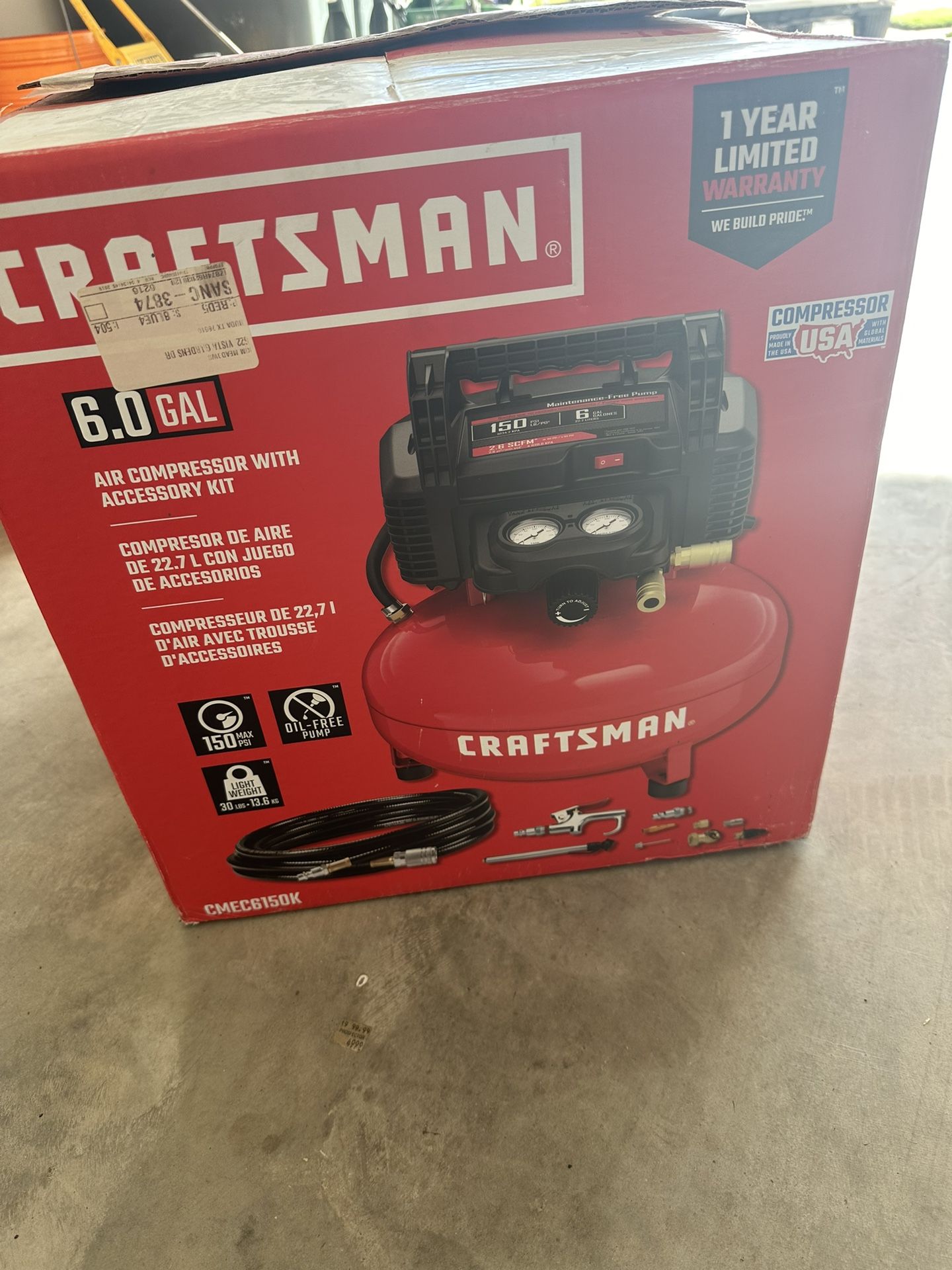 Craftsman Air Compressor 