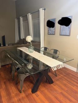 Table and 4 chairs