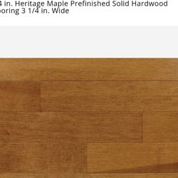3/4 X 3 1/4 Maple Hardwood Floor