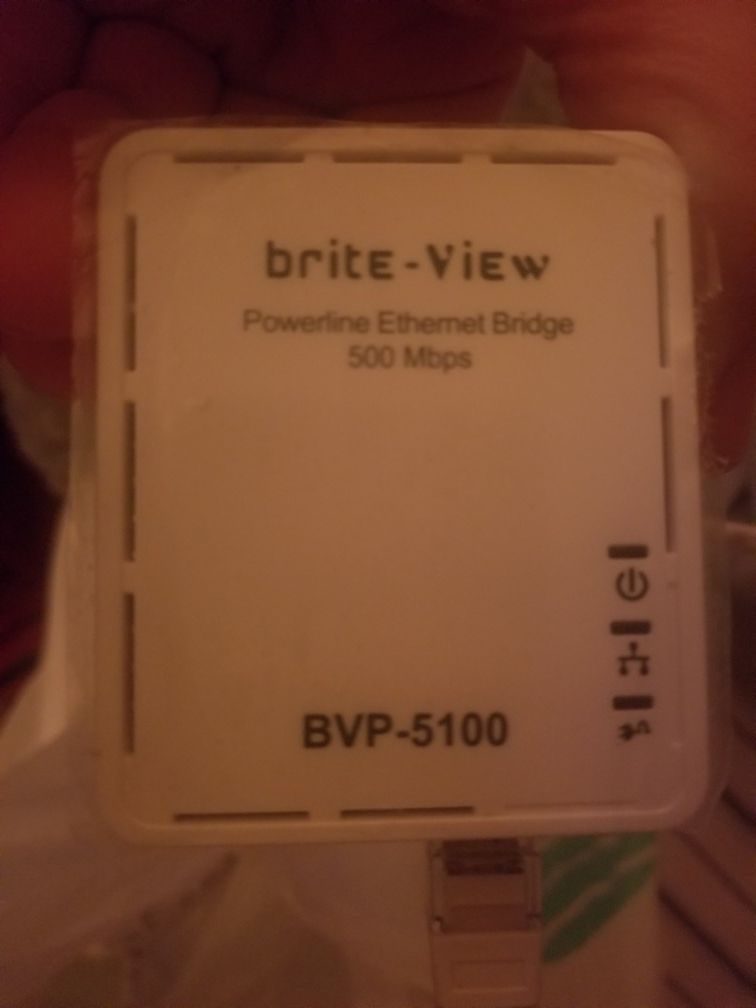 Brite-View Powerline Ethernet Bridge 500mbps