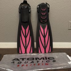 Atomic split fin Pink Medium
