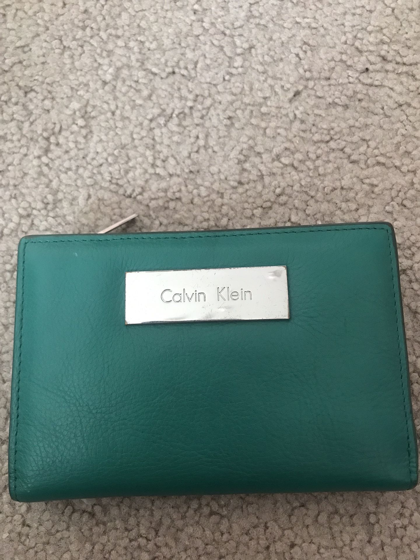 Green Calvin Klein Wallet 