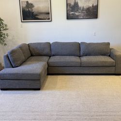 Gray Costco sectional couch Delivery Available 