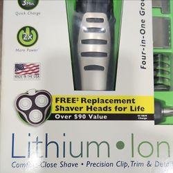 Remington PR1320 3-Head Rotary Lithium-Ion Shaver Kit w/ Beard Trimmer
