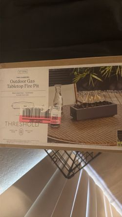 Threshold Outdoor Gas Tabletop Fire Pit