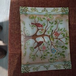 Vintage Italian Glass Plate 