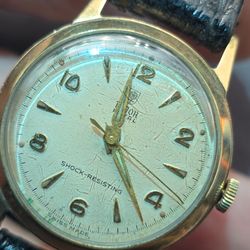1950 Tudor Royal 9k gold watch Running!