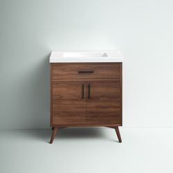 Unopened bathroom vanity. 30" single sink and cabinet.