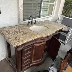 Up For Sale A Bathroom Cabinet And Sink 