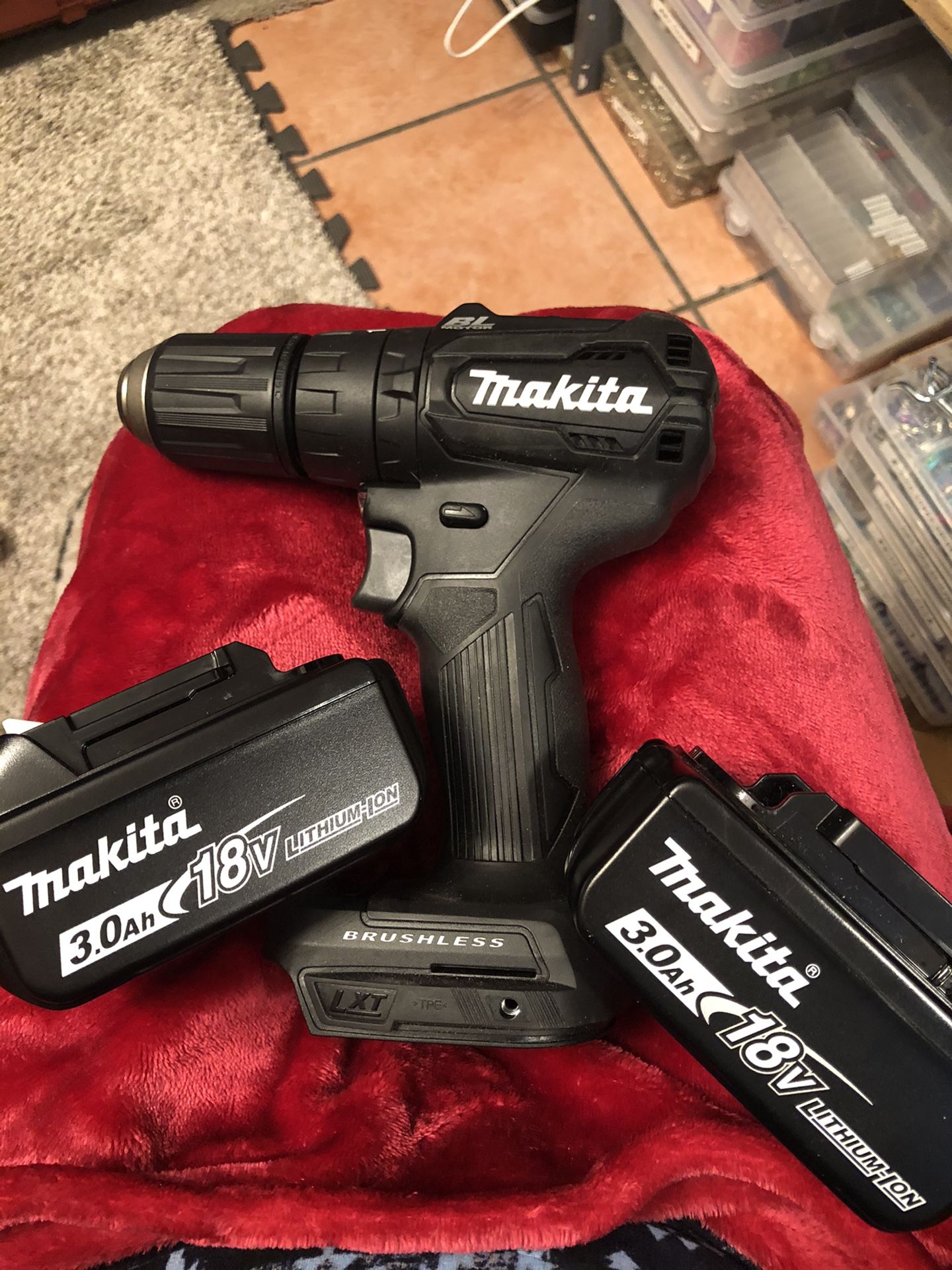 Makita hammer drill and 2/18 V batteries $285 for all of it. Separately it’s shown in the description