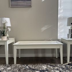 2 End Tables And Coffee Table Set