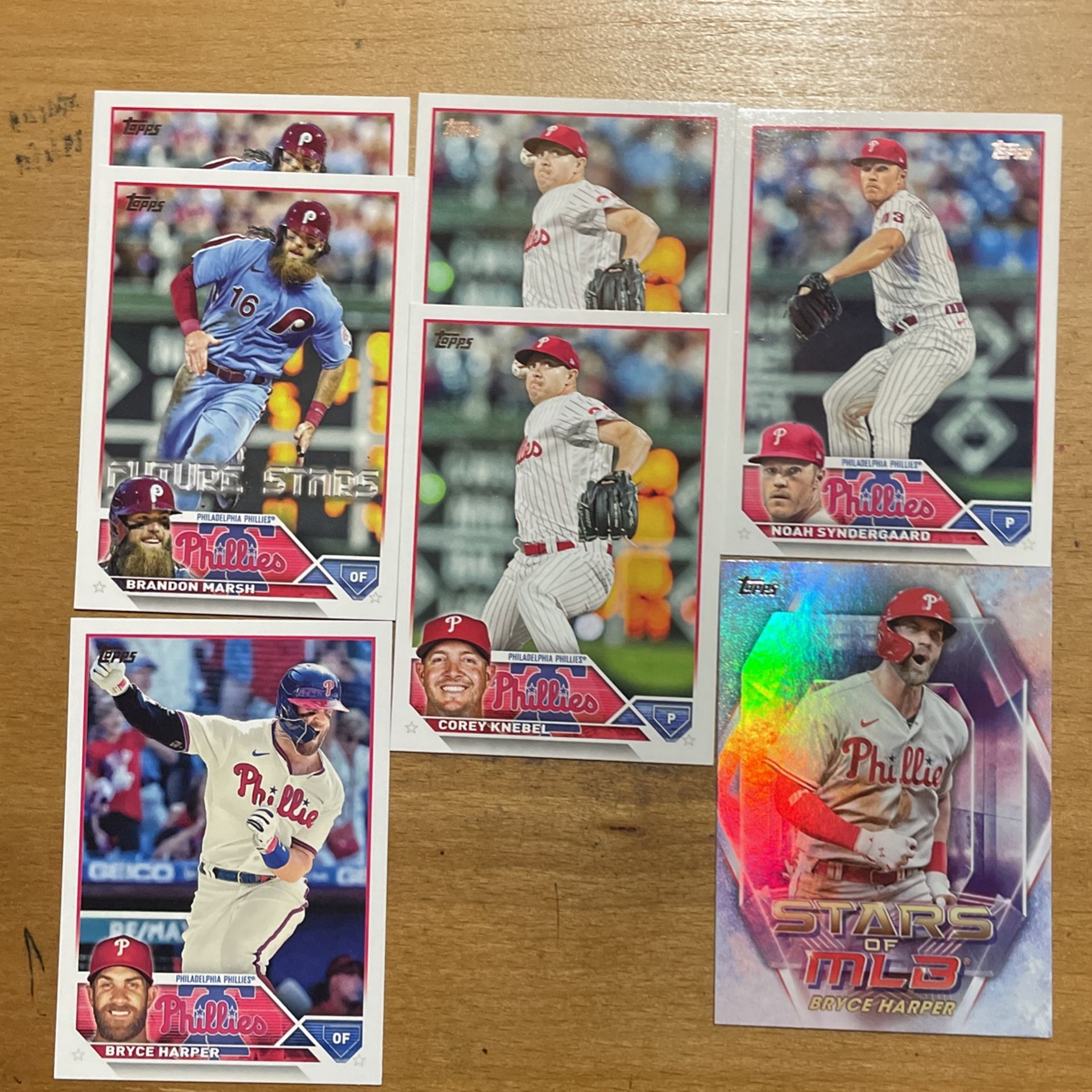 2023 TOPPS PHILADELPHIA PHILLIES 7 CARD LOT