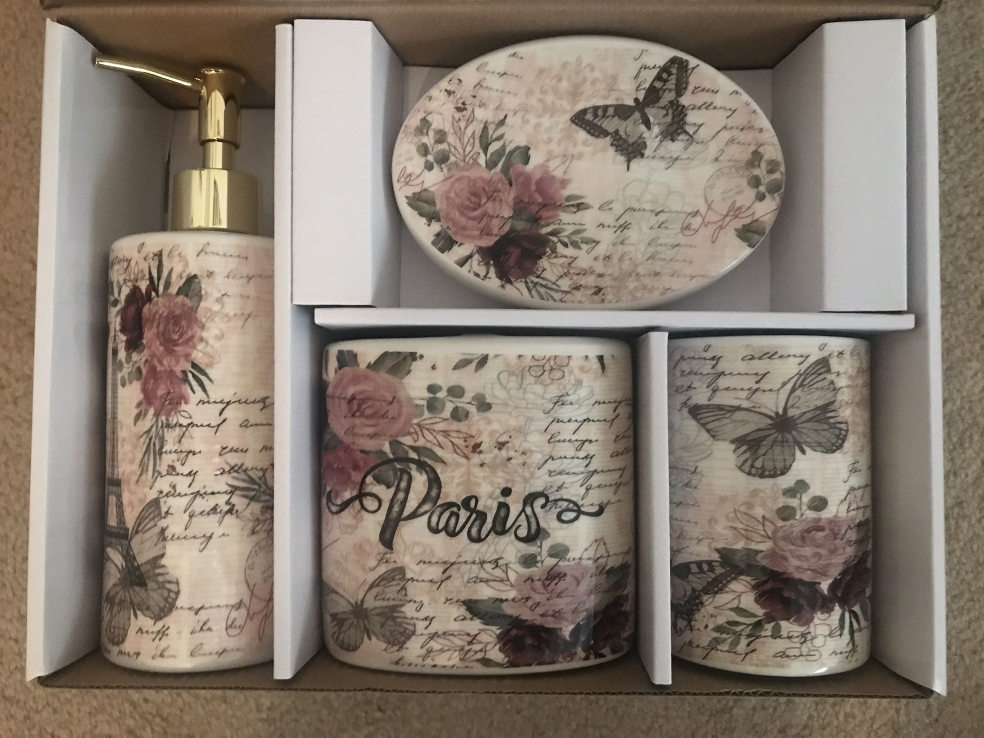 Bathroom Accessories Set, New In Box