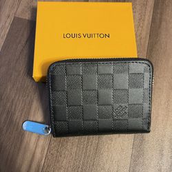 Small Black Embossed Wallet