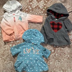 Babygirl Size 3-6M Jackets And Tops!