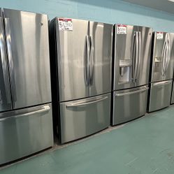 GREAT SELECTION OF FRENCH DOORS STAINLESS FRIDGE36”