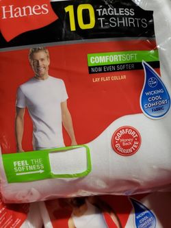 HANES 10 pack white shirt